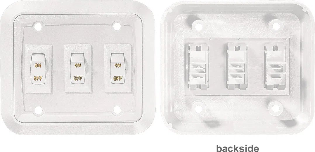 S661 – RV DESIGNER Multi Purpose Switch, On-Off Use For Lighting Control/ Entry Steps/ Appliance Wall Plate Switch Tr...